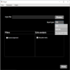 GUI first tab to browse and input files, select input type and check extra filters if needed.